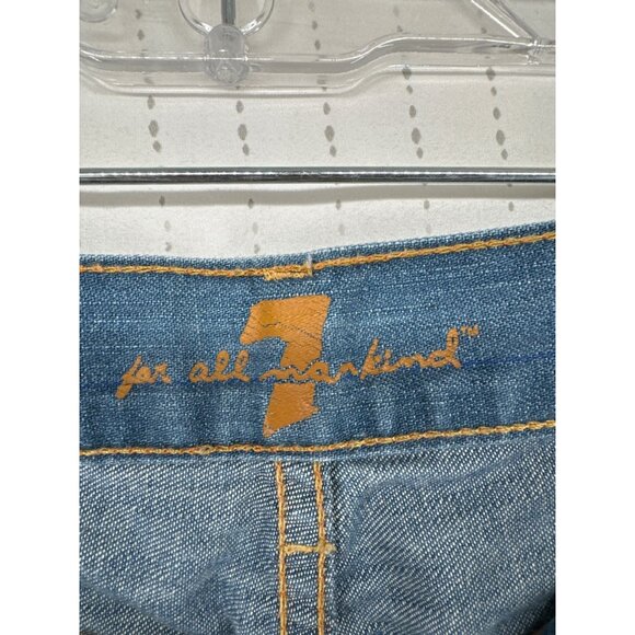 7 for All Mankind Womens Jeans Sz 29 Bootcut Blue Denim Classic Medium Wash - Picture 4 of 13